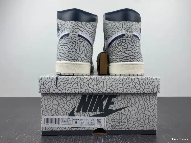 Kick Theory 1 Jordan Cement Air High DZ5485-052 White OG 0516